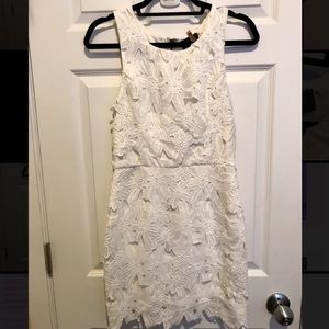 ASTR White Floral Lace Cocktail Dress